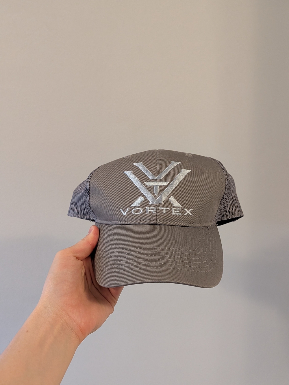 Vortex Men's Gray Mesh Back Cap